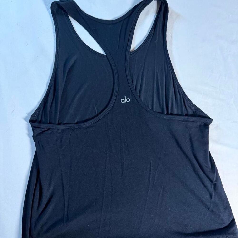 Alo yoga black tank top- no size tag estimated medium